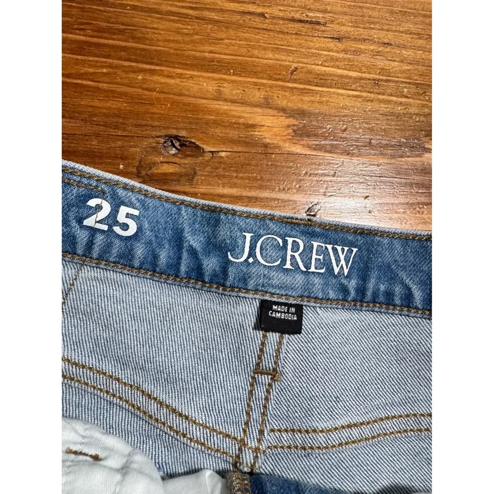 J.Crew High-rise straight jean '96 semi-stretch Women 25 Light Indigo Blue CC613